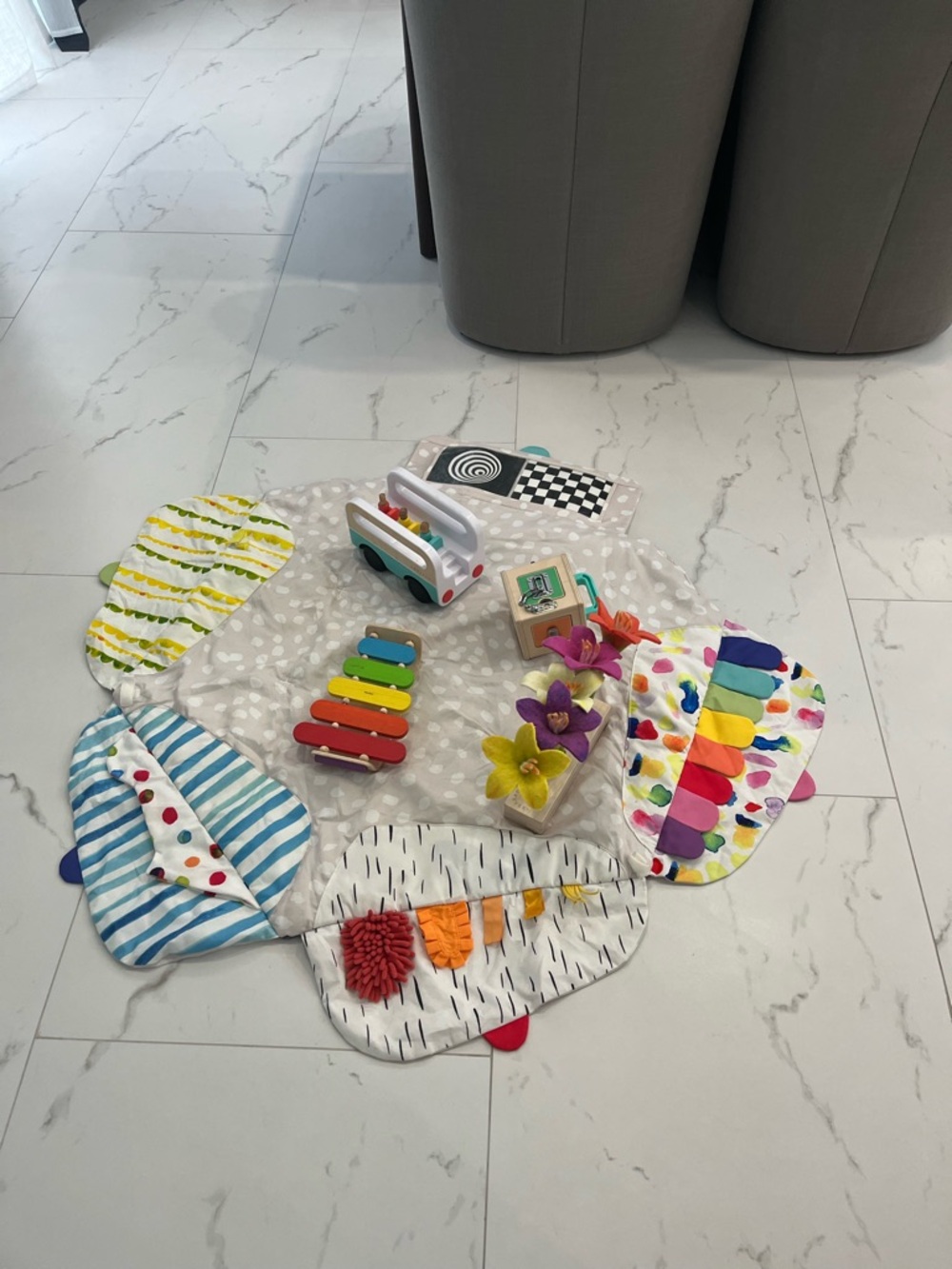 Lovevery Play Gym Mat and Lovevery Toys